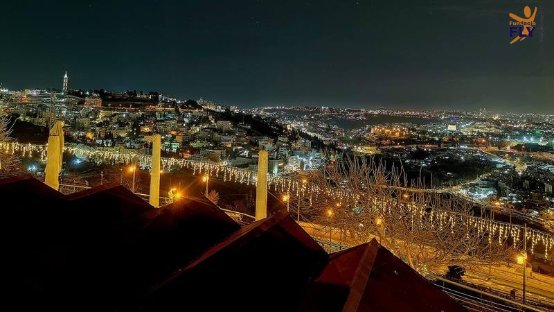 2022-02-23 15 Jerozolima, panorama ze wzgórza uniweryteckiego